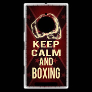Coque Nokia Lumia 830 Keep Calm and Boxing Rouge