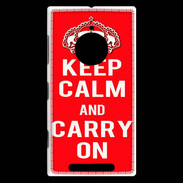 Coque Nokia Lumia 830 Keep Calm and Carry on Rouge