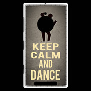 Coque Nokia Lumia 830 Keep Calm and Dance Gris