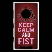 Coque Nokia Lumia 830 Keep Calm and Fist Rouge