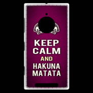 Coque Nokia Lumia 830 Keep Calm and Hakuna Matata rose