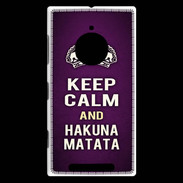 Coque Nokia Lumia 830 Keep Calm and Hakuna Matata Violet