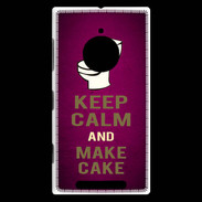 Coque Nokia Lumia 830 Keep Calm and Make cake Rose