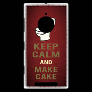 Coque Nokia Lumia 830 Keep Calm and Make cake Rouge