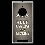 Coque Nokia Lumia 830 Keep Calm and Miskine Gris