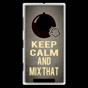 Coque Nokia Lumia 830 Keep calm and Mix That Gris