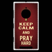 Coque Nokia Lumia 830 Keep Calm and Pray Christian Rouge