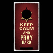 Coque Nokia Lumia 830 Keep Calm and Pray jewish Rouge