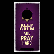 Coque Nokia Lumia 830 Keep Calm and Pray jewish Violet
