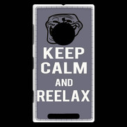 Coque Nokia Lumia 830 Keep Calm and Reelax Gris