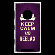 Coque Nokia Lumia 830 Keep Calm and Reelax Violet