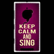 Coque Nokia Lumia 830 Keep Calm and Sing Rose