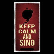 Coque Nokia Lumia 830 Keep Calm and Sing Rouge