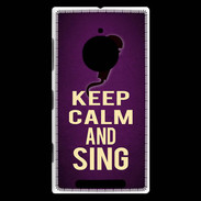 Coque Nokia Lumia 830 Keep Calm and Sing Violet