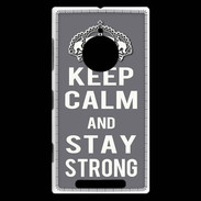 Coque Nokia Lumia 830 Keep Calm and Stay strong Gris
