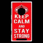 Coque Nokia Lumia 830 Keep Calm and Stay strong Rouge