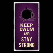 Coque Nokia Lumia 830 Keep Calm and Stay strong Violet
