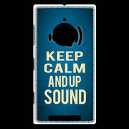 Coque Nokia Lumia 830 Keep Calm and Up Sound Bleu