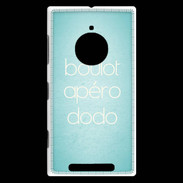 Coque Nokia Lumia 830 Boulot Apéro Dodo Turquoise ZG