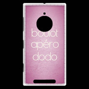 Coque Nokia Lumia 830 Boulot Apéro Dodo Rose ZG