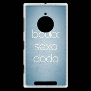 Coque Nokia Lumia 830 Boulot Sexo Dodo Bleu ZG