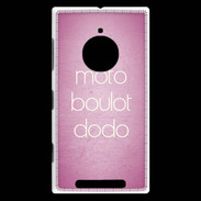 Coque Nokia Lumia 830 Moto Boulot Dodo rose ZG