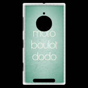 Coque Nokia Lumia 830 Moto Boulot Dodo Vert ZG
