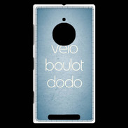 Coque Nokia Lumia 830 Vélo Boulot Dodo Bleu ZG