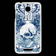 Coque HTC Desire 510 Tête de mort Lucky One 13