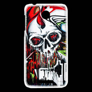 Coque HTC Desire 510 Tête de mort Graffiti couleur