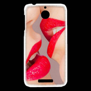 Coque HTC Desire 510 Bouche sexy Lesbienne et rouge à lèvres gloss