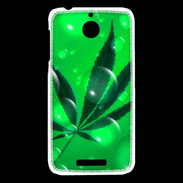 Coque HTC Desire 510 Cannabis Effet bulle verte