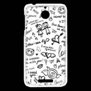 Coque HTC Desire 510 Mélange de mots
