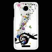 Coque HTC Desire 510 Farandole de notes de musique 1