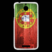 Coque HTC Desire 510 Drapeau Portugal imitation bois