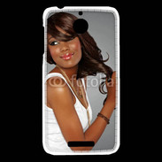 Coque HTC Desire 510 Femme metisse noire