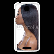 Coque HTC Desire 510 Femme metisse noire 2