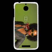 Coque HTC Desire 510 Femme metisse noire 3