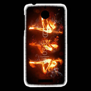 Coque HTC Desire 510 Danseuse feu