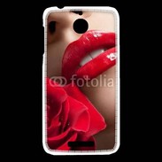 Coque HTC Desire 510 Bouche et rose glamour