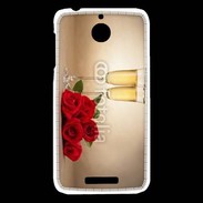Coque HTC Desire 510 Coupe de champagne, roses rouges