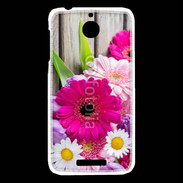 Coque HTC Desire 510 Bouquet de fleur sur bois