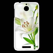 Coque HTC Desire 510 Fleurs de Lys blanc