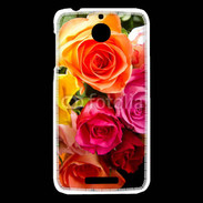 Coque HTC Desire 510 Bouquet de roses multicouleurs