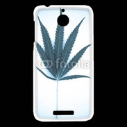 Coque HTC Desire 510 Marijuana en bleu et blanc