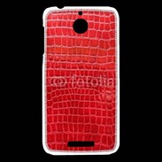 Coque HTC Desire 510 Effet crocodile rouge