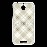 Coque HTC Desire 510 Effet écossais beige clair