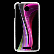 Coque HTC Desire 510 Abstract multicolor sur fond noir