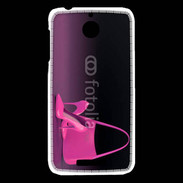 Coque HTC Desire 510 Escarpins et sac à main rose