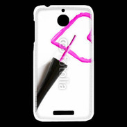 Coque HTC Desire 510 Coeur avec vernis à ongle 50